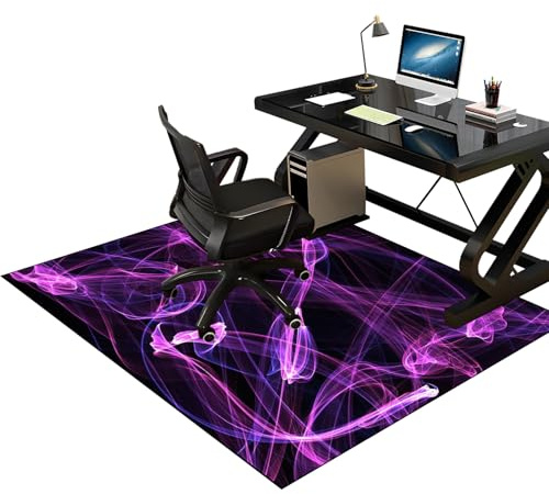 Protettivo Salvapavimento, Tappetino Pavimenti per Parquet e Pavimenti Duri, Tappeto per Sedia Gaming, 100 x 120 cm Tappeto Sedia Ufficio, Protezione per Moquette Multiuso, Tappeto Sedia Gaming