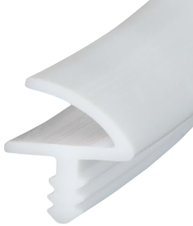 Joint de porte de chambre et joint de porte 10m/25m, joint en caoutchouc pour cadre de porte, largeur de rainure de 3 mm, feuillure de 12 mm, joint pour cadre de porte pour portes et fenêtres (Blanc
