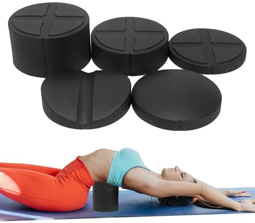 Rückenrolle, verstellbare Übungsrolle für Rücken, rutschfestes Stretchgerät, tragbares Fitnessgerät für Zuhause, Fitnessstudio, Yoga, Studio, Pilates