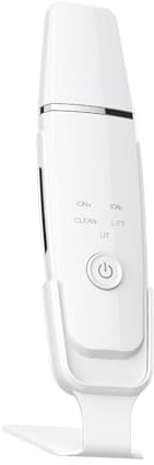 Espátula ultrasónica para la piel, espátula exfoliante facial, extractor | ultrasónico de poros de 3,75 V, 4 modos, herramienta de elevación de la piel, diseño de limpieza profunda, para cuidado facia