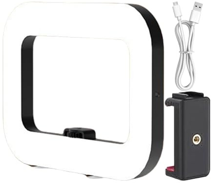 Anneau LED – Lampe de Remplissage carrée pour stabilisateur vidéo, Ergonomique et Portable pour Diffusion en Direct, Photographie de Produit, Maquillage de beauté