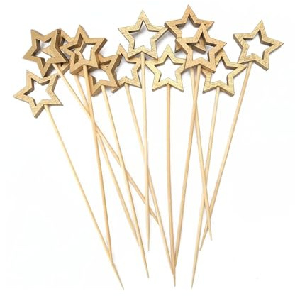 Lot de 50 brochettes en bambou pour barbecue, apéritifs, fruits, bonbons, bonbons, fruits, salade