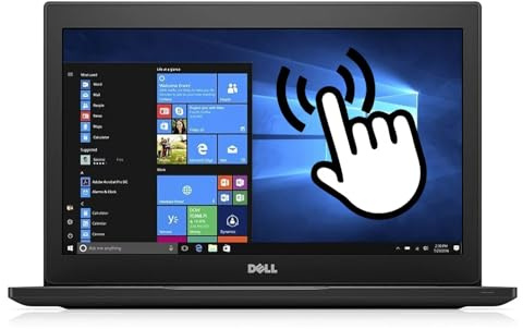 Dell Latitude 7280 Touchscreen Business Laptop, 12.5-Inch FHD Notebook, Intel Core i5-7200U, 16GB RAM, 256GB SSD, QWERTY Keyboard, Windows 11 Pro (Renewed)