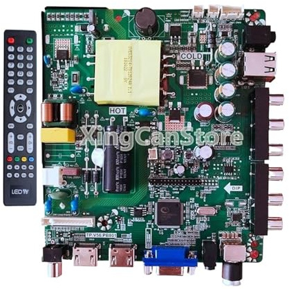 TP. V56. PB801 / SKR. 801 TV LCD 3in1 Driver Board Universal LED Screen Controller Board Compatible V56. PB726 With Remote(Support 32-39inch)