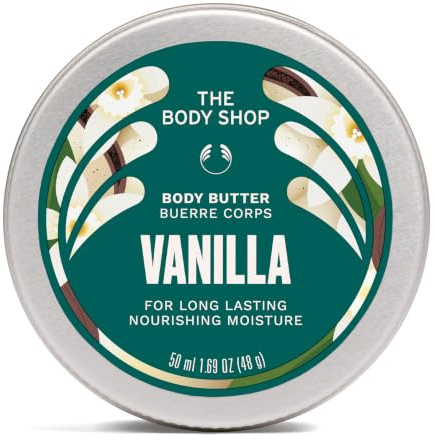 The Body Shop Vanilla Body Butter, Rich Hydrating Moisturiser, 50ml