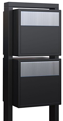Boite aux Lettres, Design, Soprano for Two noire/inox - Bravios