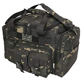 *New* Kombat Tactical Saxon 35 Litre Holdall Multi Terrain Black BTP Black Military Special Forces Holdall