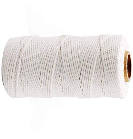 RENSHENKTO - Spago di cotone bianco per confezioni regalo, panettieri, artigianato decorativo