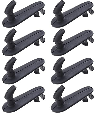 eMagTech 8 Stück Automatten Teppich Clips Kunststoff schwarz kompatibel mit Toyota Lexus Autos mit Hakensystem PZ410-99350-01