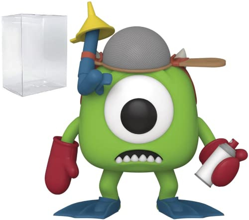 Disney Pixar: Monsters Inc. 20th - Mike Wazowski con Guantes Funko Pop! Figura de Vinilo (Incluye Funda Protectora Compatible con Caja Pop), Multicolor, 3.75 Pulgadas