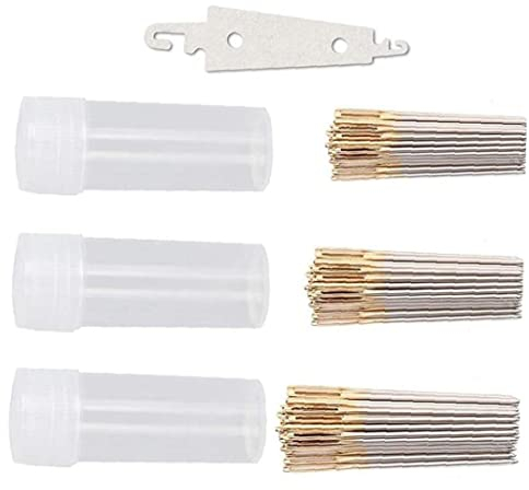 Haowul 90 Piezas De Punto De Cruz Adiciones De Puntada +1 Acero Inoxidable Aguja Thread, Color Dorado Ojos Grandes Ojos De Cruz Bricolaje Bordado Agujas De Mano Needas De Costura Tamaño 22 24 26