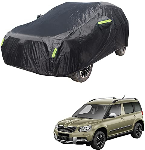 Maxure Outdoor Auto abdeckplane, für Skoda Yeti SUV Vollgarage Wasserdicht Staubdichte Wetterfest Hagelschutz UV-beständig Autoabdeckung