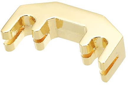 sourcing map Metall Geigendämpfer Violin-Schalldämpfer Golden für Geige 1/2, 4/4 Lautstärkeregler