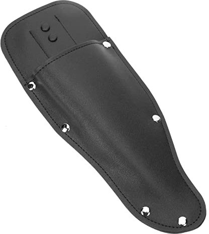 DOITOOL Custodia in Pelle Pu Per Forbici Da Potatura Giardinaggio Protettiva Resistente e Portatile Con Anello Cintura Cover Per Cesoie e Forbici Da Giardino Nero