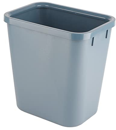 Poubelle Rectangulaire, Petite Corbeille à Déchets 8L, Petite Poubelle En Plastique, Baril De Déchets De Chambre à Coucher, Poubelle De Bureau, Cuisine, Poubelle épaisse, Salle De Bain(Gris Bleu)