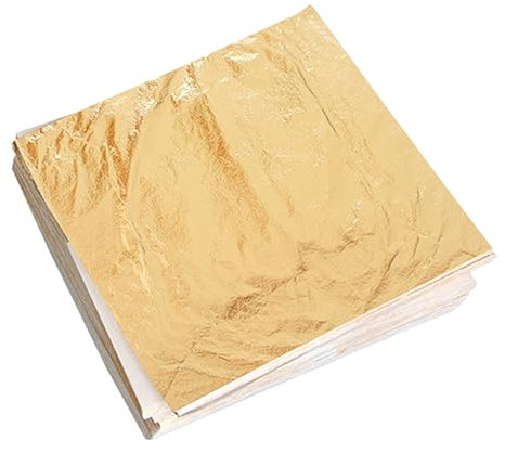 Beavorty 100stücke Goldfolienpapier Zum Basteln Goldpapier Goldener Papier-folienpapier-imitat Für Dekoration Leichte Basteldekorationen Für Heimdekoration Künstlerpapier Für Malerei