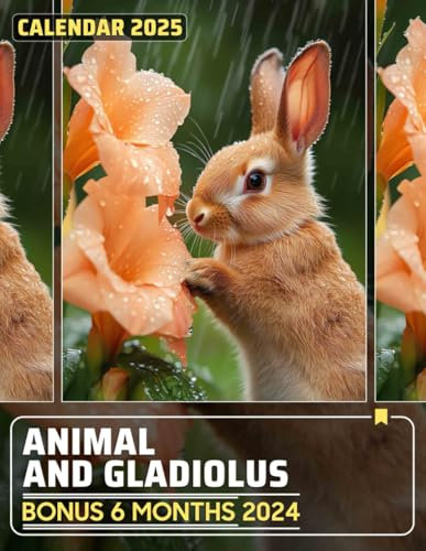 Animal and Gladiolus 2025: Enjoy 18 Months of Stunning Wildlife and Floral Compositions, Helping You Stay Organized Effortlessly