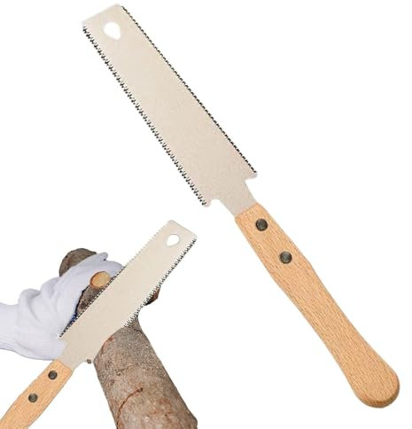 Scie à main pour le travail du bois, scie à main japonaise, scie à main de style japonais, scie à tirer double face, scie à affleurement remplaçable, scie japonaise, scie à bois, scie à cheville 120 m