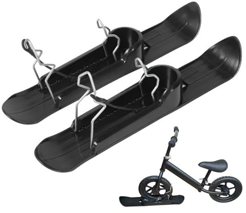 Snow Ski Scooter, SBalance Radfahren Schnee Ski Set, Snowboard Kinder Set, Ersatzteile Für Balance-Radroller - Leichtes Schneeschlittenbrett-Set Für Roller Für Schneefelder, kufen für Kinderwagen