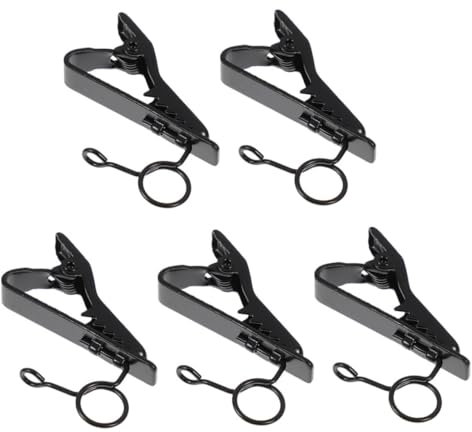 Yardwe 5pièces Pince Micro Pour Cravate Clips De Fixation Micro Sur Col De Costume Lot De Pinces Support Revers