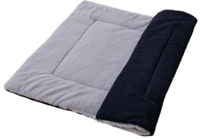 Abaodam Haustier Katzenkissen Wendbare Wärmepads Dicke Warme Bodenmatratze Marineblau 60x40cm Schlafunterlage Für Katzen Und Kleine Hunde
