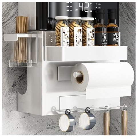 WallMounted Boiler Pipe Protection Kit with Decorative Cover MultiUse Shelf Rack for Kitchen Bathroom & Living Room (35x17x30cm) Includes Hooks for Easy Installation