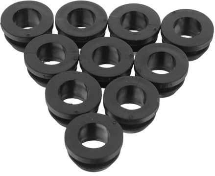 BESTonZON Arandela de Silicona TPE 16mm para Válvula Bypass, 50 Piezas | Juntas de Sellado para Riego por Goteo, Negro, Alta Elasticidad, Horticultura y Macetas
