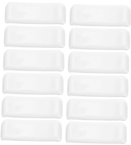 FUNNETOYU 12 Pezzi Porta Bacchette, Design Raffinato, in Porcellana Bianca | Appoggia Posate da Tavola, Forma a Cuscino, Uso per Cucina e Pasti Familiari, Tavolo Ordinato