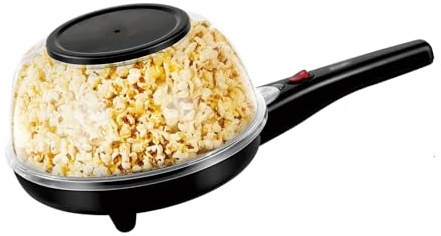 Palomitero Máquina de hacer palomitas maíz for el hogar, máquina tortitas eléctrica antiadherente for cocina, Chico, hecho en casa, aperitivos película Diy Máquina palomitas familiar