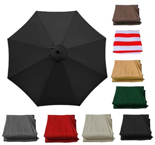 Telo di Ricambio for Ombrellone da 2.7M 3.5M 4 M 8 Bracci Protezione Giardino Impermeabile E Anti-Uv(G,3.0m)