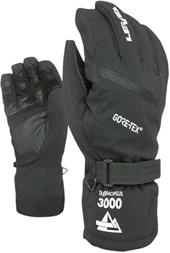 Level Evolution Gore-Tex - Snowboard Handschuhe, Thermohandschuhe Winter Herren mit Verstellbarem Riemen und Stulpe, Ski- und Winterhandschuhe Herren Wasserdicht, Atmungsaktiv für Snowboard - 1 Paar