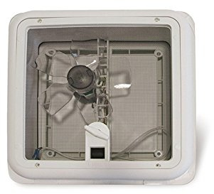 FIAMMA - Dachhaube Turbo 28 Fiamma Kuppel Weiß 28 x 28 mit Ventilator Moskitonetz Camper - 75098.10