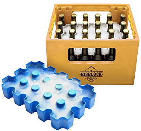 MostroMania Stampo Blocchi di Ghiaccio, Refrigeratore Casse di Birra, Contenitore per Bottiglie Standard ca. 0,33 l