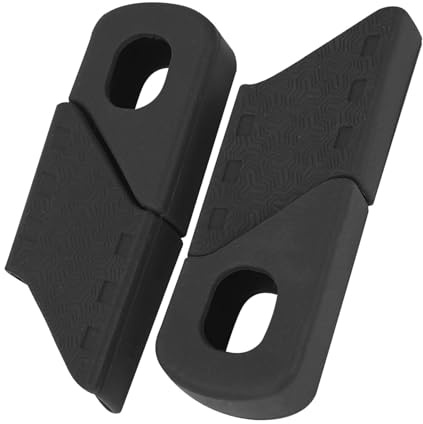 Fahrrad Kurbelschutz, 4PCS Silikon Fahrrad Kurbel Schutz Fahrrad Kurbelschutz Zubehör Bike Kurbelschutz Sleeve Arm Boot Protector (Schwarz)