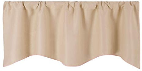 mantovana per Tende - Tende per mobili Piccoli - da Cucina Corta - mantovana Oscurante con Isolamento Termico (52 l x 18 h)