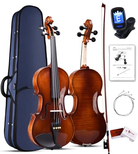 Aileen 4/4 Violin Set for Beginners, Full Size Fiddle Kit for Adults Starters and Children Teenager Students