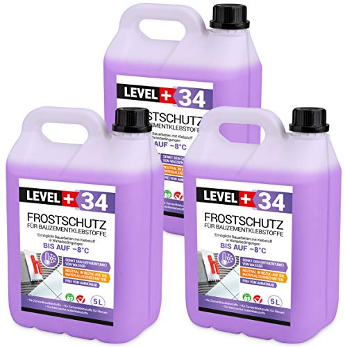 Protection antigel 15 L pour colle à ciment de construction, colle pour carrelage pour colles isolantes thermiques RM34