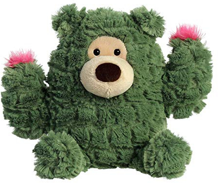 Aurora® Whimsical Cactus Kingdom™ Cactus Bear™ Stuffed Animal - Aesthetic Appeal - Comforting Cuddles - Green 8 Inches