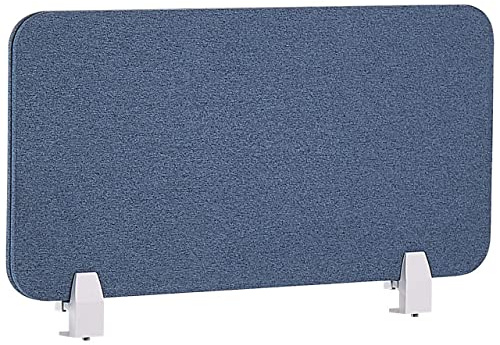 Schreibtisch Trennwand Akustik Polster blau 80 x 40 cm Schallschutz Wally