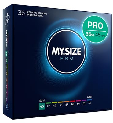 MY.SIZE PRO kondom storlek 0, 45mm, 36 stycken - Den nya generationen MY.SIZE kondomer