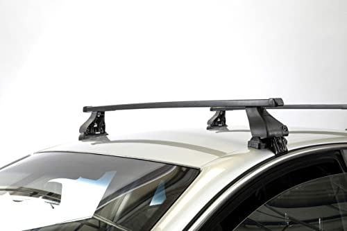 RIC-K1 Dachträger aus Stahl kompatibel mit VOLVO V60 (5 Türer) von 2010 bis 2018 mit Standarddach - TÜV-GS geprüft