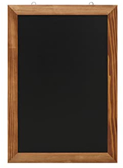 EUROPEL Tableau noir, Tableau Mural Cadre, Écriture au Marqueur-craie, pour la Maison, Cuisine, Bureau, École, Bar, Décoration d'Événements Festifs, Ardoise Pense-bête, Message, Publicité (42x60cm)