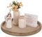 Hanobe Bandeja Decorativa Redonda Grande: Mesa de café de 45 cm, Bandeja de Cuentas Vintage Circular, bandejas de Madera Grandes, decoración rústica de Granja, Centro de Mesa otomano para Servir a