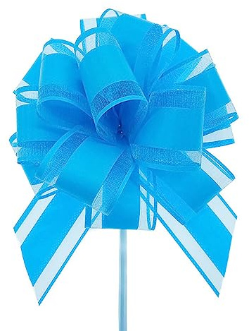 Surakey Große Ziehschleife 18cm L Pull Bögen Zugband Geschenkschleife,Dekoschleife Geschenkverpackung Geschenk Schleife Schleifen für Weihnachtsdeko,Geburtstag,Geschenke Tüten Zuckertüten,20 Stück