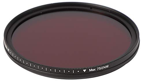 Filtre Infrarouge, Filtre Réglable, Cadre fileté Avant pour Objectif, Caméra de Création de Photographie en Extérieur (67mm)