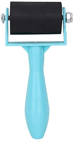 Rullo Brayer in Gomma da 3,5 Cm, Rullo per Pittura a Inchiostro con Manico in Plastica, Rullo per Artigianato Artistico, Strumento per Pittura a Olio, per Incisione, (GREEN)
