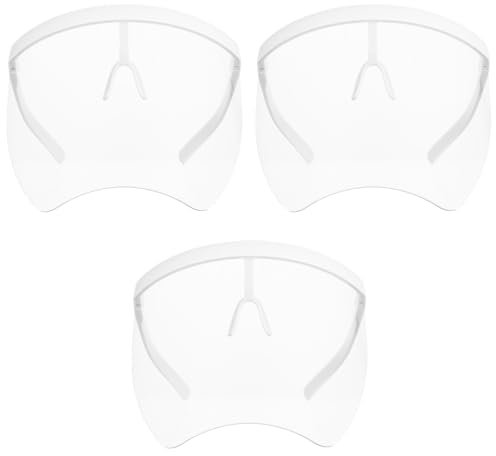 HOMSFOU 3 Stk Sonnenmaske spiegelfolie rutschfest Sonnenbrille weiße Flocken