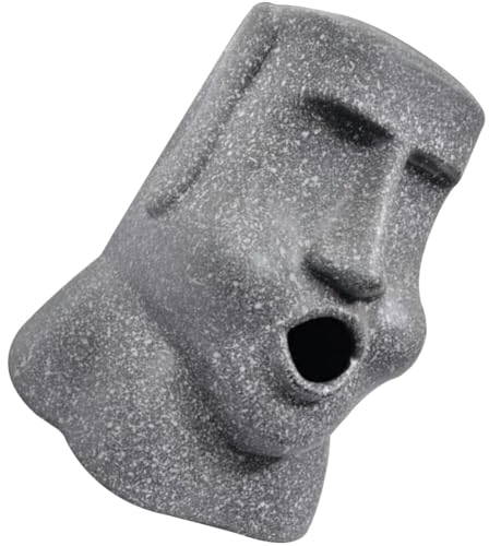Kichvoe Moai Design Tissue Box Kreative Taschentuchbox Für Schlafzimmer Und Wohnzimmer Aus Hochwertigem Harz Elegantes Moai-Gesicht Einfacher Zugriff Taschentücher Stilvolle