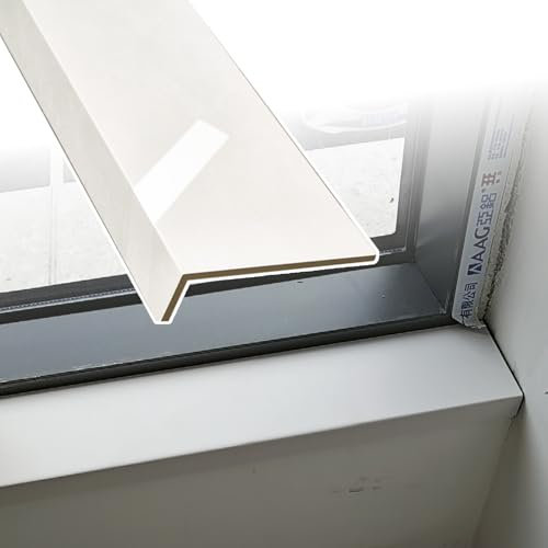 PMTCBQQZ Revêtement de Rebord de fenêtre, revêtement de Rebord de fenêtre, Finition Blanche véritable, Protection de Rebord de fenêtre de Cuisine résistante à l'humidité, Plaque de Protection de Bord