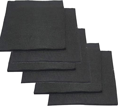 Manta y almohadilla de soldadura ignífuga de 6 uds, manta de soldadura de fieltro de carbono, utilizada for soldar la industria de bricolaje ignífuga(14 * 100 * 100mm)